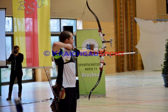 1. Bundesliga Süd Bogenschützen 4. Wettkampftag bei der SSG Vogel Östringen als Gastgeber  in der Stadthalle in Östringen (© Siegfried Lörz)