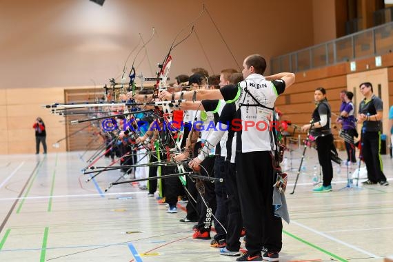 1. Bundesliga Süd Bogenschützen 4. Wettkampftag bei der SSG Vogel Östringen als Gastgeber  in der Stadthalle in Östringen (© Siegfried Lörz)