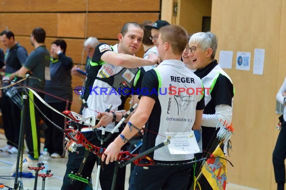 1. Bundesliga Süd Bogenschützen 4. Wettkampftag bei der SSG Vogel Östringen als Gastgeber  in der Stadthalle in Östringen (© Siegfried Lörz)