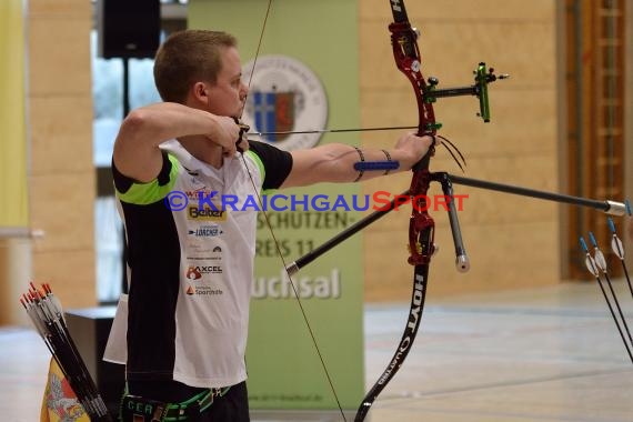 1. Bundesliga Süd Bogenschützen 4. Wettkampftag bei der SSG Vogel Östringen als Gastgeber  in der Stadthalle in Östringen (© Siegfried Lörz)