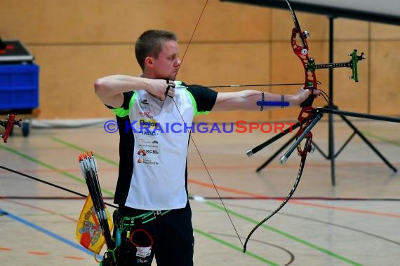 1. Bundesliga Süd Bogenschützen 4. Wettkampftag bei der SSG Vogel Östringen als Gastgeber  in der Stadthalle in Östringen (© Siegfried Lörz)