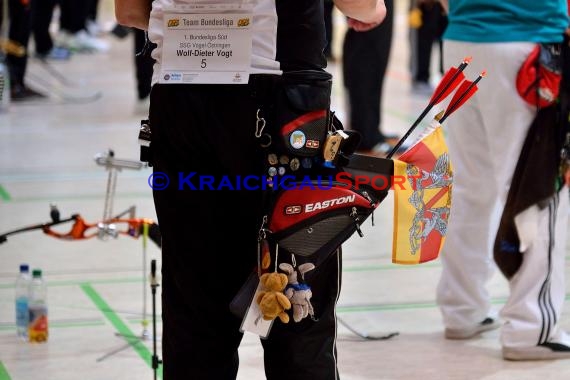 1. Bundesliga Süd Bogenschützen 4. Wettkampftag bei der SSG Vogel Östringen als Gastgeber  in der Stadthalle in Östringen (© Siegfried Lörz)