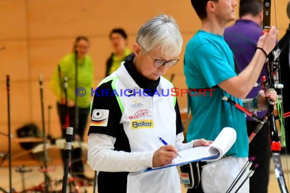 1. Bundesliga Süd Bogenschützen 4. Wettkampftag bei der SSG Vogel Östringen als Gastgeber  in der Stadthalle in Östringen (© Siegfried Lörz)