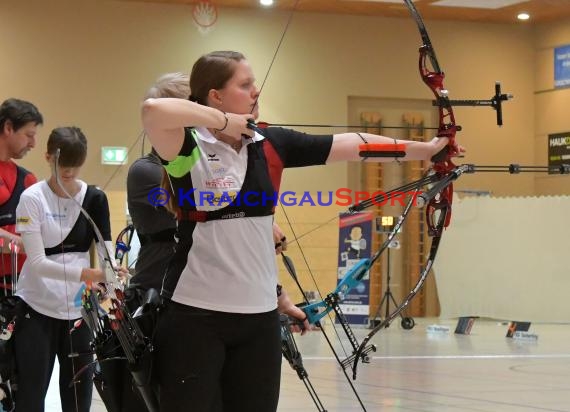 1. Bundesliga Süd Bogenschützen 4. Wettkampftag bei der SSG Vogel Östringen als Gastgeber  in der Stadthalle in Östringen (© Siegfried Lörz)