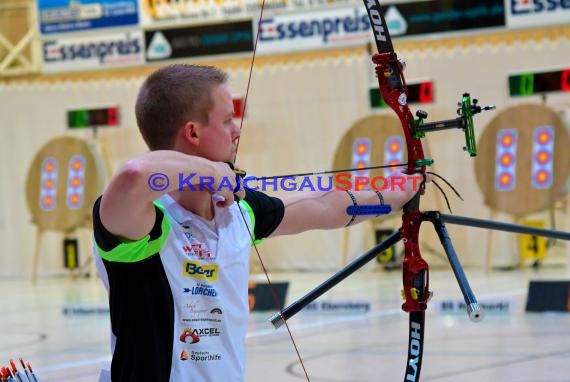 1. Bundesliga Süd Bogenschützen 4. Wettkampftag bei der SSG Vogel Östringen als Gastgeber  in der Stadthalle in Östringen (© Siegfried Lörz)