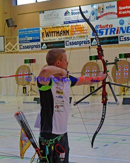 1. Bundesliga Süd Bogenschützen 4. Wettkampftag bei der SSG Vogel Östringen als Gastgeber  in der Stadthalle in Östringen (© Siegfried Lörz)