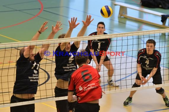 Volleyball Herren SG Sinsheim/Waibstadt/Helmstadt gegen TSV HD-Handschuhsheim 11.02.2017 (© Siegfried Lörz)