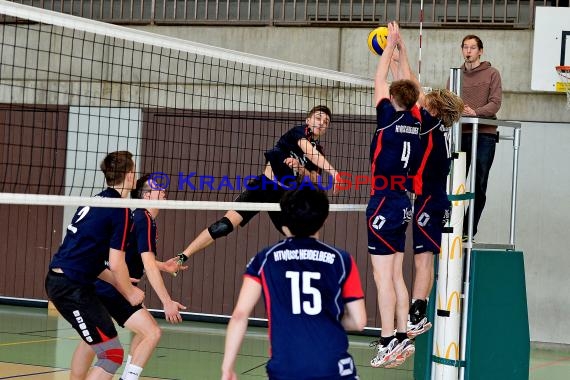 Volleyball Herren SG Sinsheim/Waibstadt/Helmstadt gegen TSV HD-Handschuhsheim 11.02.2017 (© Siegfried Lörz)