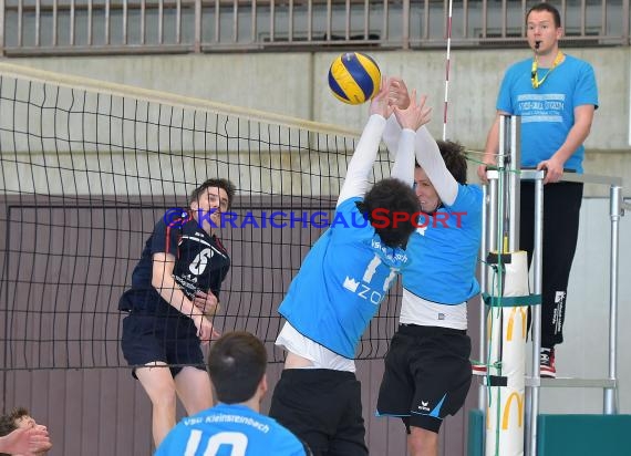 Volleyball Herren Verbandsliga SG Sinsheim/Waibstadt/Helmstadt gegen VSG Kleinsteinbach 25.03.2017 (© Siegfried Lörz)