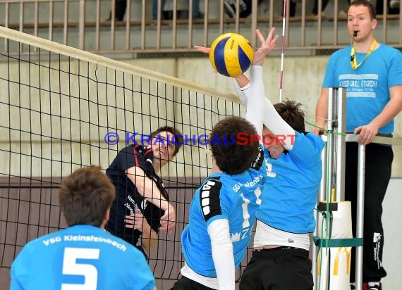 Volleyball Herren Verbandsliga SG Sinsheim/Waibstadt/Helmstadt gegen VSG Kleinsteinbach 25.03.2017 (© Siegfried Lörz)