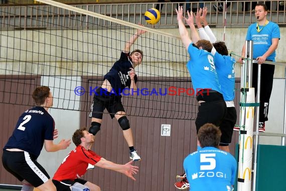 Volleyball Herren Verbandsliga SG Sinsheim/Waibstadt/Helmstadt gegen VSG Kleinsteinbach 25.03.2017 (© Siegfried Lörz)