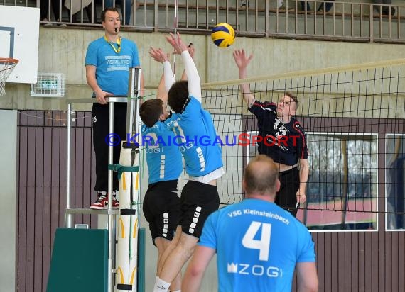 Volleyball Herren Verbandsliga SG Sinsheim/Waibstadt/Helmstadt gegen VSG Kleinsteinbach 25.03.2017 (© Siegfried Lörz)