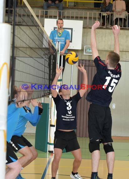 Volleyball Herren Verbandsliga SG Sinsheim/Waibstadt/Helmstadt gegen VSG Kleinsteinbach 25.03.2017 (© Siegfried Lörz)