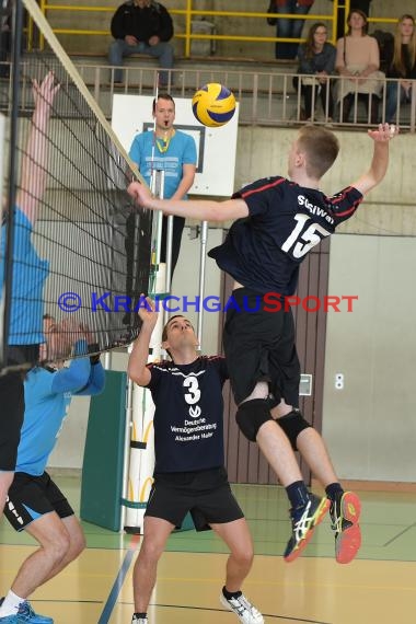 Volleyball Herren Verbandsliga SG Sinsheim/Waibstadt/Helmstadt gegen VSG Kleinsteinbach 25.03.2017 (© Siegfried Lörz)