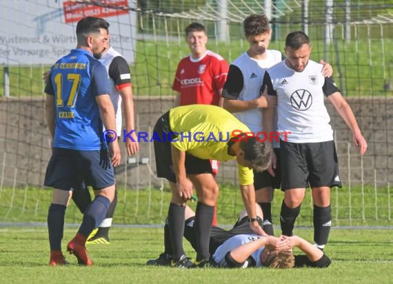 Saison 21/22 Kreisliga Sinsheim SG Waibstadt vs SV Gemmingen (© Siegfried Lörz)