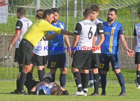 Saison 21/22 Kreisliga Sinsheim SG Waibstadt vs SV Gemmingen (© Siegfried Lörz)