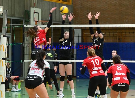 Volleyball Damen 3. Liga Süd SV Sinsheim  vs VC Offenburg 12.02.2022 (© Siegfried Lörz)