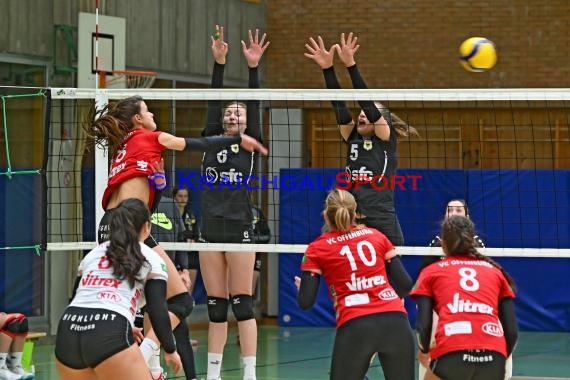 Volleyball Damen 3. Liga Süd SV Sinsheim  vs VC Offenburg 12.02.2022 (© Siegfried Lörz)