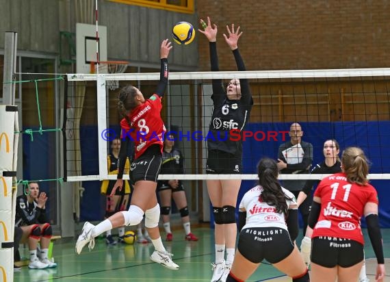 Volleyball Damen 3. Liga Süd SV Sinsheim  vs VC Offenburg 12.02.2022 (© Siegfried Lörz)