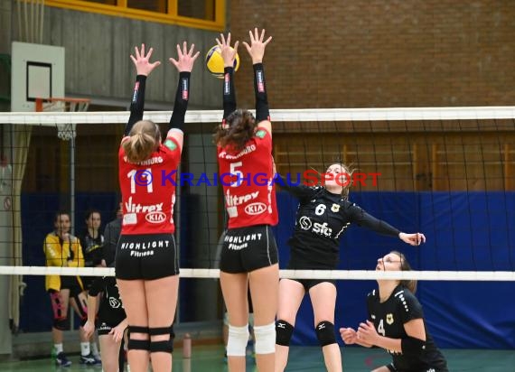 Volleyball Damen 3. Liga Süd SV Sinsheim  vs VC Offenburg 12.02.2022 (© Siegfried Lörz)