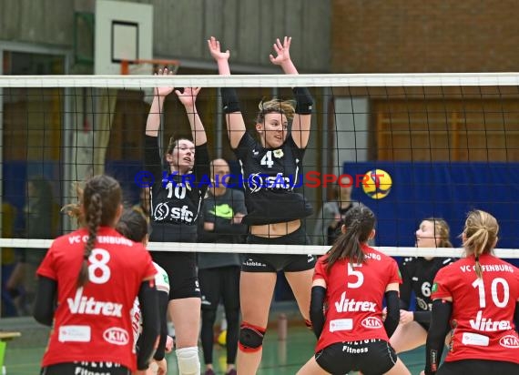 Volleyball Damen 3. Liga Süd SV Sinsheim  vs VC Offenburg 12.02.2022 (© Siegfried Lörz)