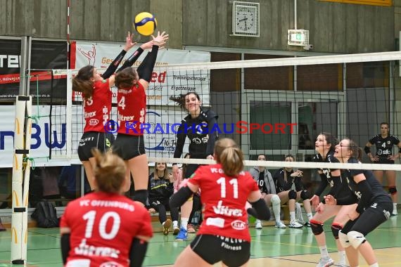 Volleyball Damen 3. Liga Süd SV Sinsheim  vs VC Offenburg 12.02.2022 (© Siegfried Lörz)