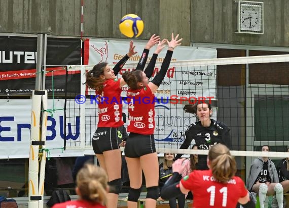 Volleyball Damen 3. Liga Süd SV Sinsheim  vs VC Offenburg 12.02.2022 (© Siegfried Lörz)