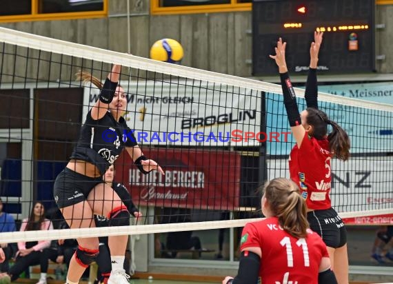 Volleyball Damen 3. Liga Süd SV Sinsheim  vs VC Offenburg 12.02.2022 (© Siegfried Lörz)