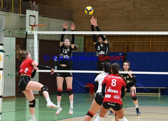 Volleyball Damen 3. Liga Süd SV Sinsheim  vs VC Offenburg 12.02.2022 (© Siegfried Lörz)