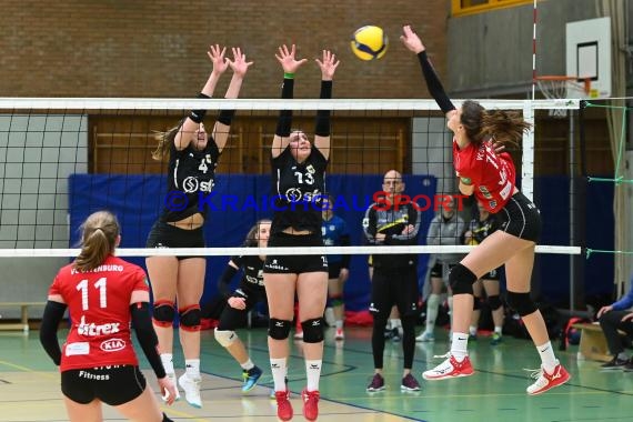 Volleyball Damen 3. Liga Süd SV Sinsheim  vs VC Offenburg 12.02.2022 (© Siegfried Lörz)