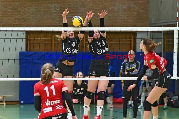 Volleyball Damen 3. Liga Süd SV Sinsheim  vs VC Offenburg 12.02.2022 (© Siegfried Lörz)