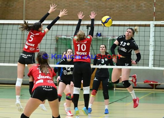 Volleyball Damen 3. Liga Süd SV Sinsheim  vs VC Offenburg 12.02.2022 (© Siegfried Lörz)