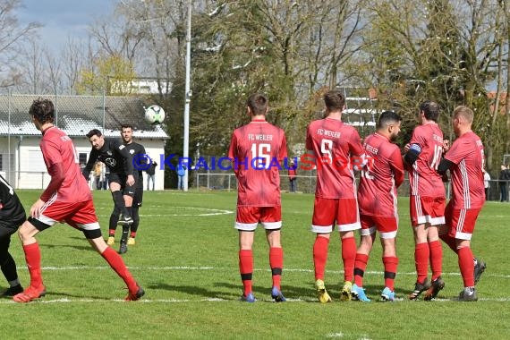 Kreisklasse A Sinsheim 21/22 FC Weiler vs TSV Angelbachtal (© Siegfried Lörz)