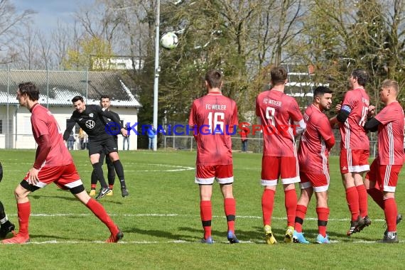 Kreisklasse A Sinsheim 21/22 FC Weiler vs TSV Angelbachtal (© Siegfried Lörz)