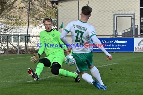 Verbandsliga Nordbaden 21/22 FC Zuzenhausen vs TSG 1862/09 Weinheim  (© Siegfried Lörz)