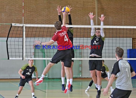 2022/23 Volleyball Herren Oberliga SG Helmstadt/Sinsheim vs TV Bühl 2 (© Siegfried Lörz)