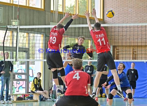 2022/23 Volleyball Herren Oberliga SG Helmstadt/Sinsheim vs TV Bühl 2 (© Siegfried Lörz)