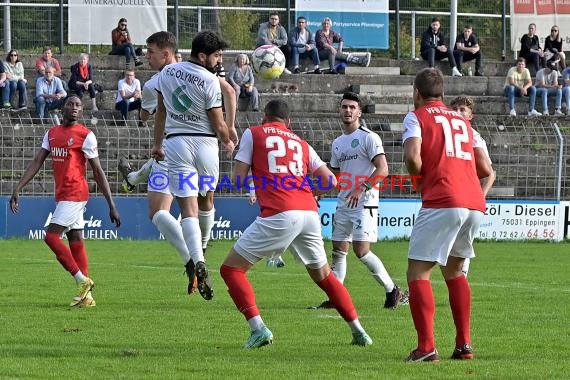 Saison 22/23 Verbandsliga Baden VfB Eppingen vs FC Olympia Kirrlach (© Siegfried Lörz)