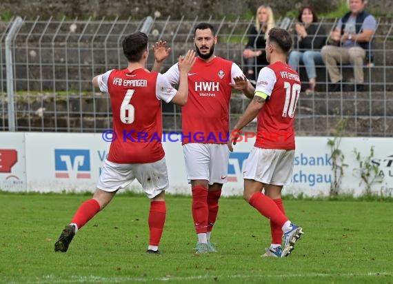 Saison 22/23 Verbandsliga Baden VfB Eppingen vs FC Olympia Kirrlach (© Siegfried Lörz)