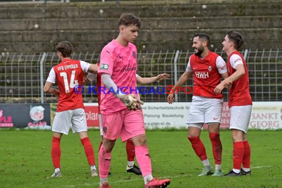 Saison 22/23 Verbandsliga Baden VfB Eppingen vs FC Olympia Kirrlach (© Siegfried Lörz)