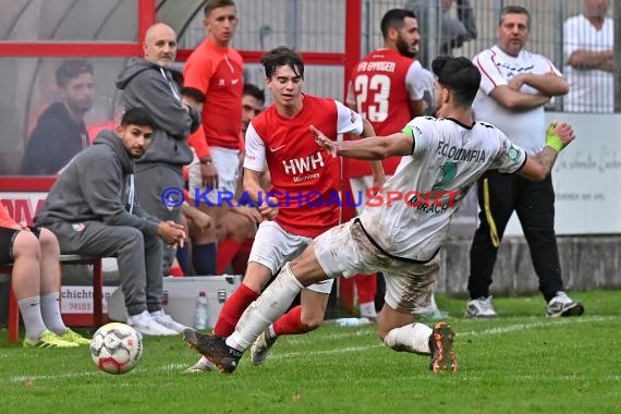 Saison 22/23 Verbandsliga Baden VfB Eppingen vs FC Olympia Kirrlach (© Siegfried Lörz)