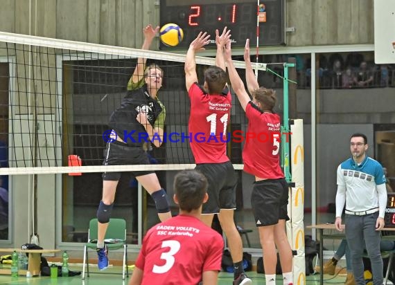 Volleyball Herren Verbandsliga SG Sinsheim/Waibstadt/Helmstadt gegen SSC Karlsruhe 3 22.10.2017 (© Siegfried Lörz)