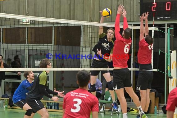 Volleyball Herren Verbandsliga SG Sinsheim/Waibstadt/Helmstadt gegen SSC Karlsruhe 3 22.10.2017 (© Siegfried Lörz)