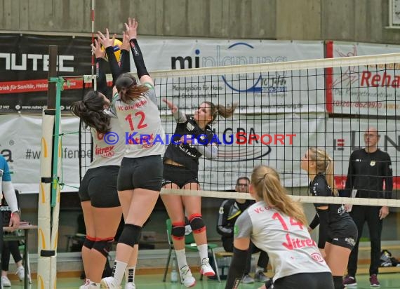 2022/23 Volleyball Damen 3. Liga Süd SV Sinsheim vs VC Offenburg (© Siegfried Lörz)