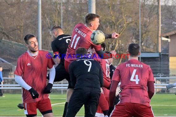 Kreisklasse A Sinsheim 21/22 FC Weiler vs TSV Kürnbach  (© Siegfried Lörz)