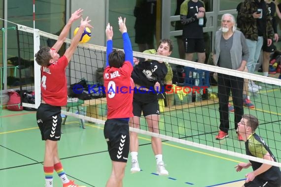 2022/23 Volleyball Herren Oberliga SG Helmstadt/Sinsheim vs VC Weil (© Siegfried Lörz)