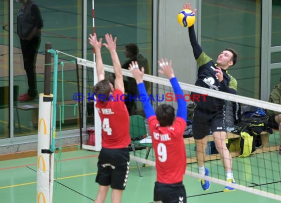 2022/23 Volleyball Herren Oberliga SG Helmstadt/Sinsheim vs VC Weil (© Siegfried Lörz)