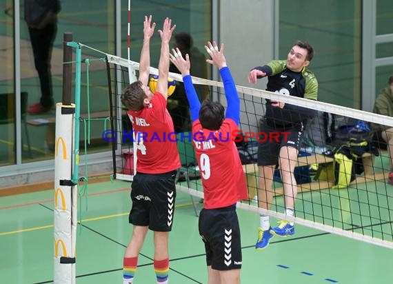 2022/23 Volleyball Herren Oberliga SG Helmstadt/Sinsheim vs VC Weil (© Siegfried Lörz)