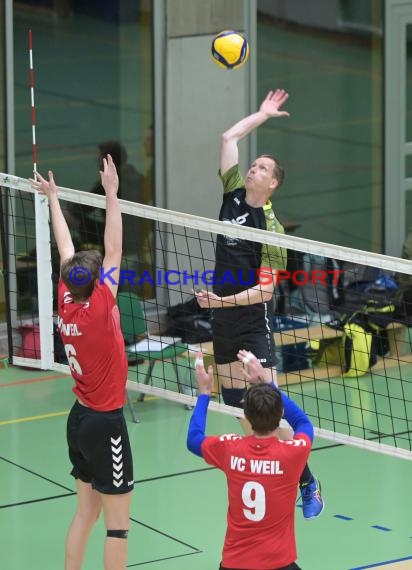 2022/23 Volleyball Herren Oberliga SG Helmstadt/Sinsheim vs VC Weil (© Siegfried Lörz)