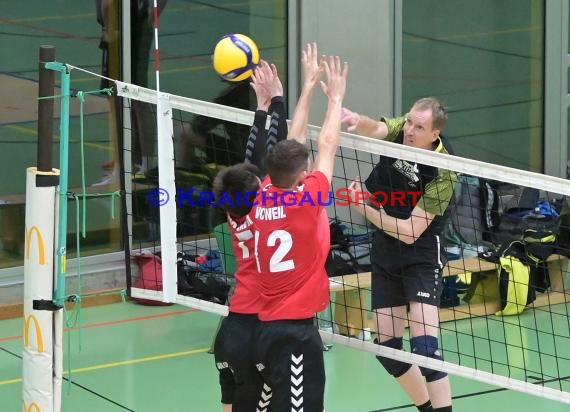 2022/23 Volleyball Herren Oberliga SG Helmstadt/Sinsheim vs VC Weil (© Siegfried Lörz)